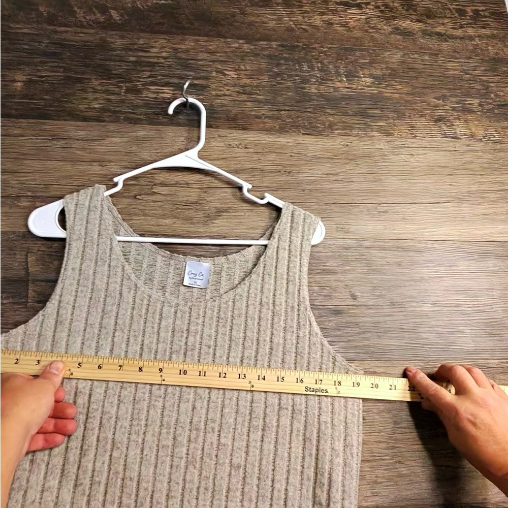 Cozy ConChic Ribbed Tan Tank Top - Picture 9 of 9